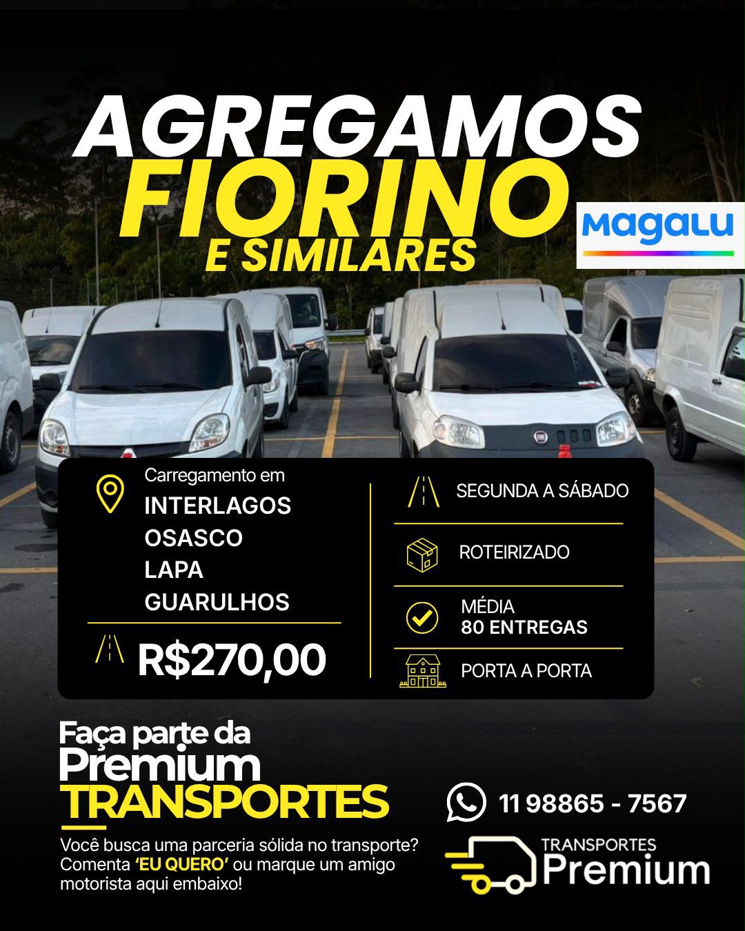 Vaga de agregamento em São Paulo