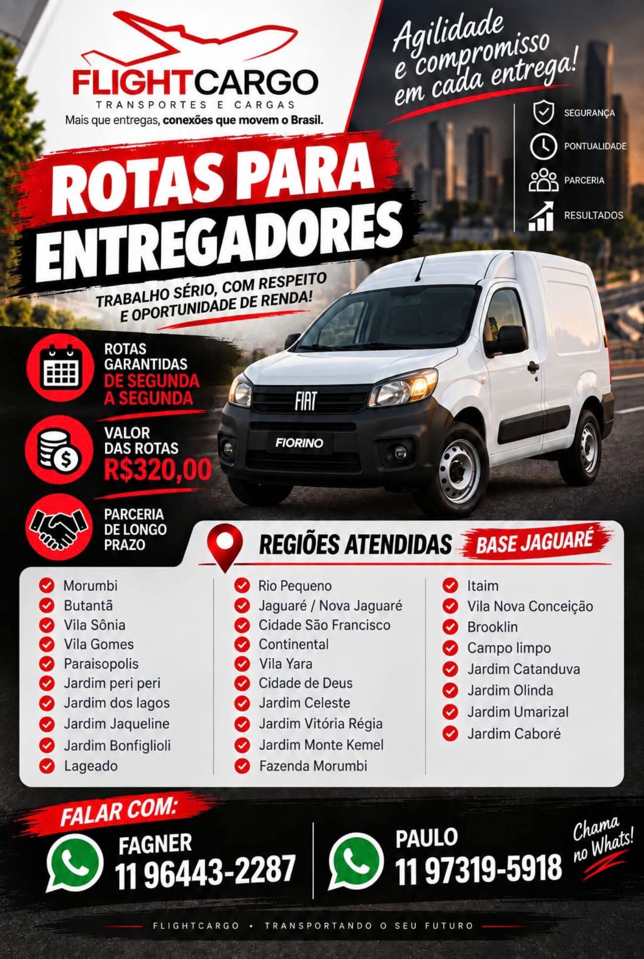 Vaga de agregamento em São Paulo