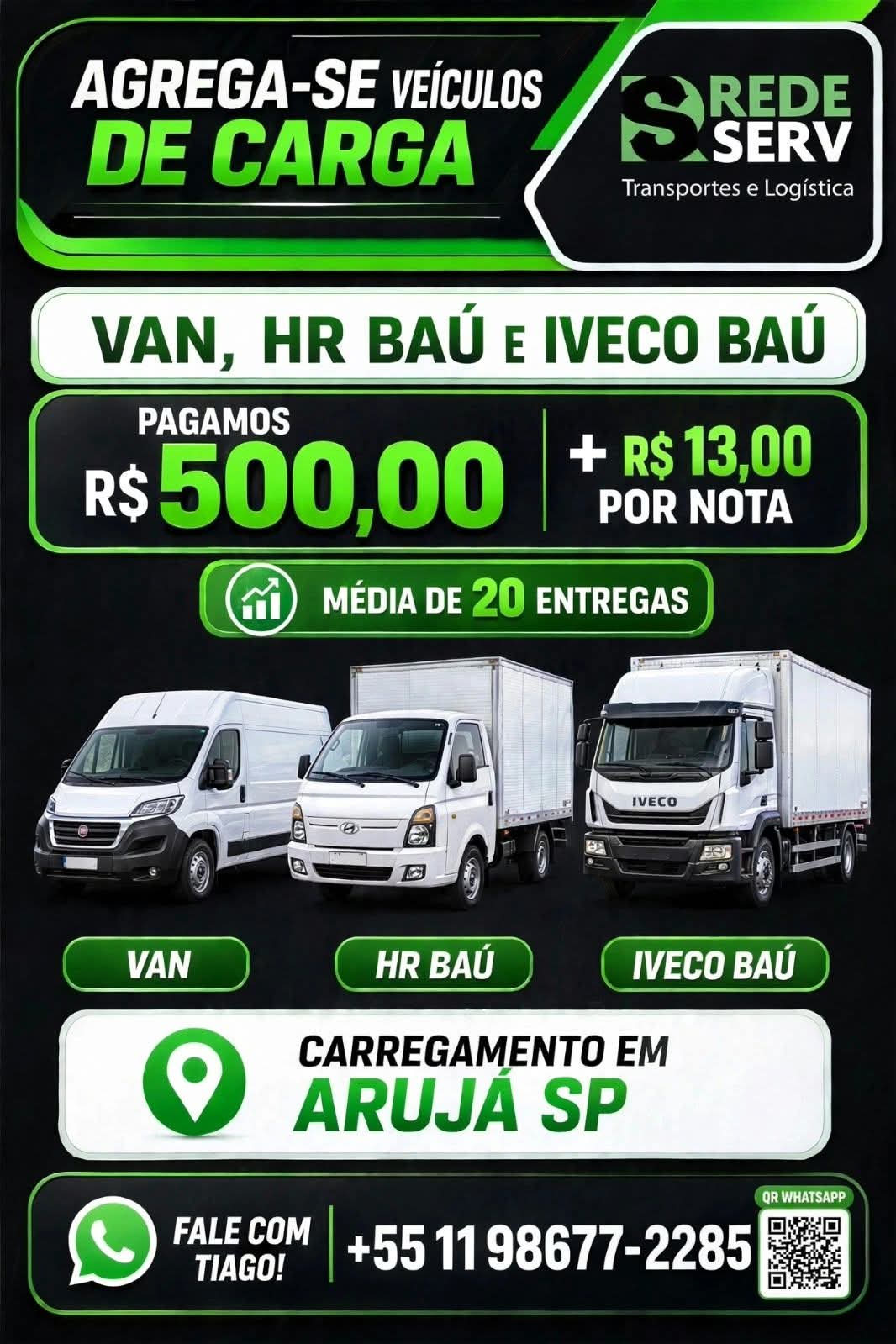 Vaga de agregamento em Arujá